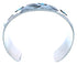 Genuine Sterling Silver Navajo Indian Turquoise Bear Paw Cuff Bracelet RX103010